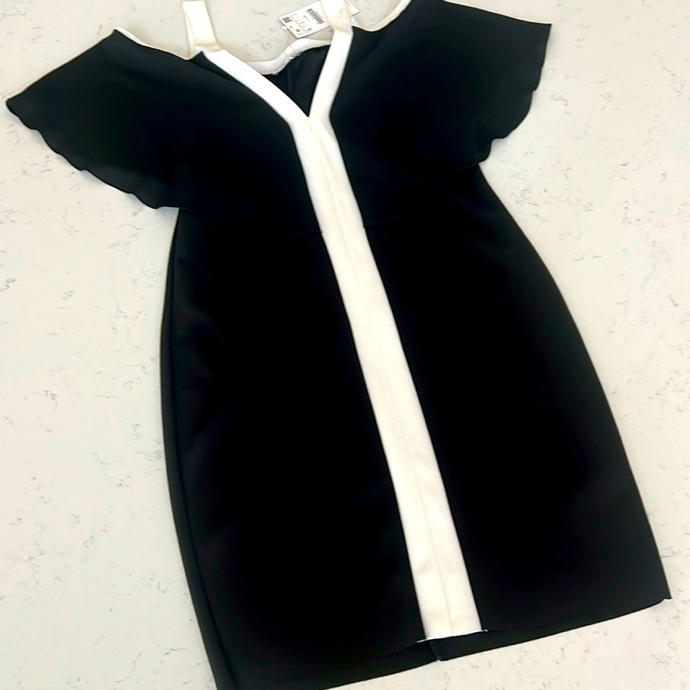 Zara cold shoulder dress